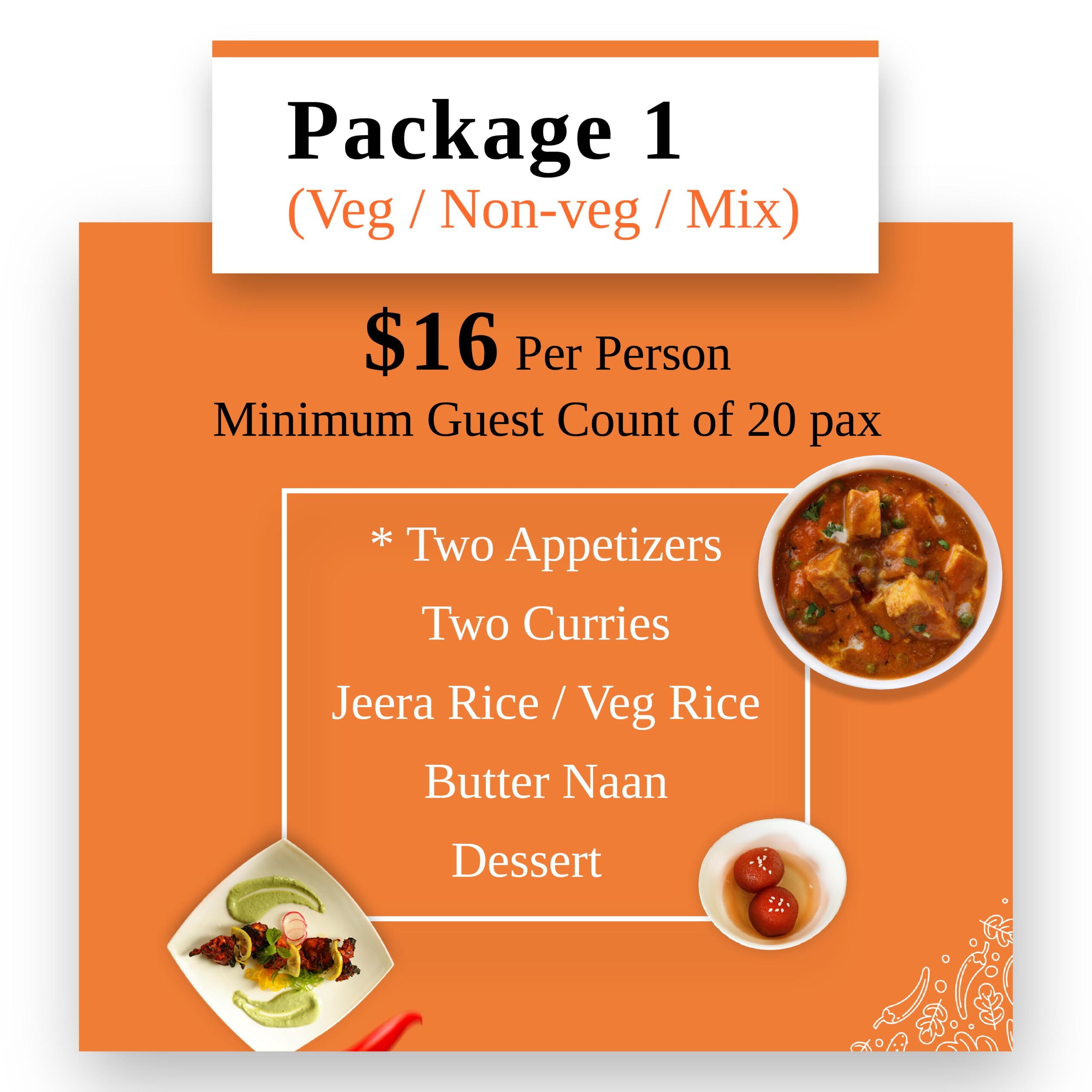 South Indian Menu - package 1 - ODA