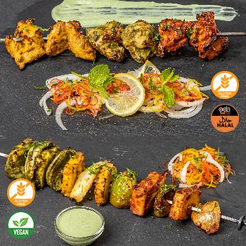 CHICKEN- PANEER SKEWER